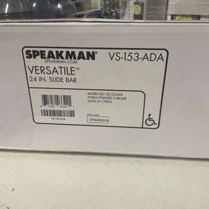 Speakman VS-153-ADA Combination Shower Slide Grab Bar 24 In Versatile Chrome - Picture 1 of 1