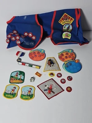 Lot of Emboidered Awana Patches Pins Awards Tie Bar Lapel Christian Crafting - Image 1 of 4