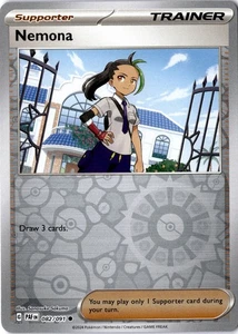 Nemona 82/91 Supporter Trainer Karte Reverse Holo Common - Bild 1 von 2