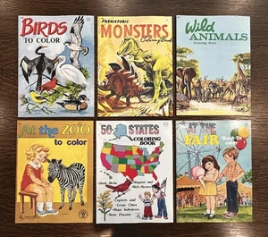 Lot of 6 1980s NEW Vintage coloring books Resource Publishers - Imagen 1 de 7
