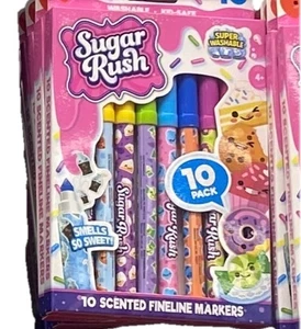 NUOVA confezione da 10 pennarelli profumati SUGAR RUSH - Foto 1 di 1