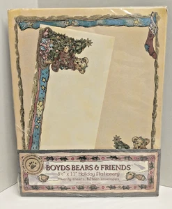 Neu Vintage Boyds Bears Weihnachten Schreibwaren 8,5" x 11" - 20 Blatt & 15 Umschläge - Bild 1 von 6