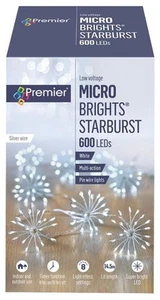 RARAION - 600 LED Lampu Bintang Mikro dengan Dawai Perak, Pelbagai Fungsi, Puti - Picture 1 of 2
