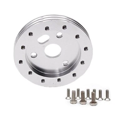 Nuevo espaciador de volante de aluminio ajuste adaptador de 3 orificios 1/2 pulgada 5/6 orificios plateado Foto 1 de 4
