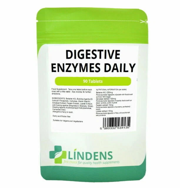 Lindens Digestive Enzymes Daily Tablets - 90 Count
