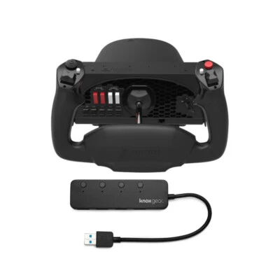 Honeycomb Aeronautical Alpha Flight Controls Yoke and Switch Panel with USB Hub - Image 1 of 4