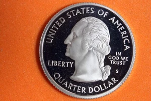 2008 - S PROOF "OKLAHOMA" STATEHOOD Washington Quarter! #N01399 - Picture 1 of 2