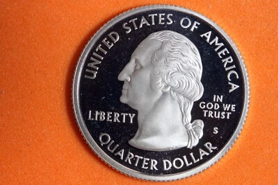2008 - S PROOF "OKLAHOMA" STATEHOOD Washington Quarter! #N01399 - Image 1 of 2