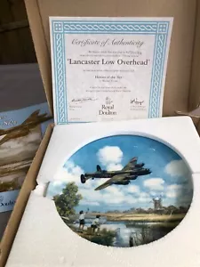 Lancaster Low Overhead Royal Doulton Plate Certificate + box Limited Edition - Picture 1 of 18