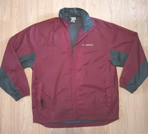 Reebok Full Zip Windbreaker Vintage 90er Jacke Herren MEDIUM Burgund gefüttert Taschen - Bild 1 von 12