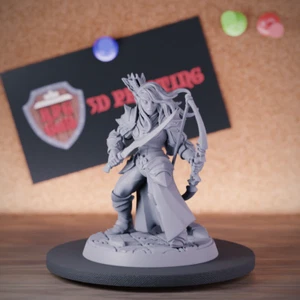 Mini juego de rol Forest Elf hembra cazadora miniatura Ranger Mini DnD Dungeons and Dragons - Imagen 1 de 8