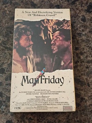 BRAND NEW Man Friday (VHS; 1991) Peter O'Toole RARE Sealed OOP Watermarks - Image 1 of 4