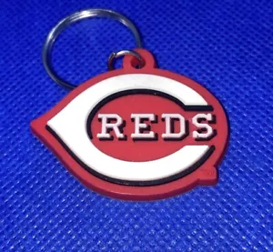 Cincinnati Reds MLB Soft Keychain Key Chain Souvenir | Red, White & Black - Picture 1 of 5