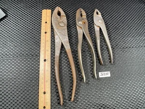 Vintage Old Tools Slip Joint Pliers With Screwdriver on End Of Handle IN2311 - Picture 1 of 18