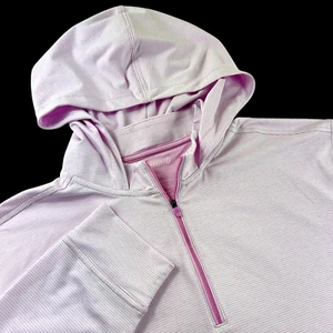 Johnnie-O Hybird QTR Zip Performance Long Sleeve Hoodie Pullover Pink Mediu $138 - Bild 1 von 10