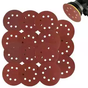 15pc Assorted 125mm (5") Hook & Loop Aluminium Oxide Sanding Discs P60 P80 P120 - Picture 1 of 3