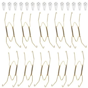 10 PCS Wire Plate Hangers 8 Inch Plate Holders for The Wall and 15 Pack Wall ... - Picture 1 of 7