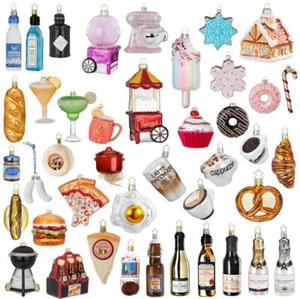 Christbaumschmuck Essen Trinken Figuren Glas Weihnachtskugeln Christbaumkugeln - Bild 1 von 57