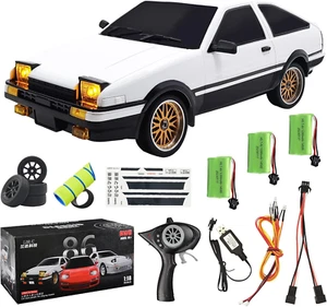 LD1801 1/18 RC Car AE86 RC Drift Car Initial D with 3Pcs Upgraded 1200Mah Batter - Picture 1 of 8