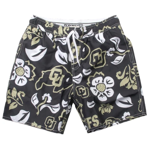 Men's University of Colorado Buffaloes Swim Trunks Floral Swim Shorts Cover