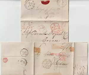 1828 LEITH J & T ROBERTSON & 1839 A ALLAN EDINBURGH BEZAHLTE HANDELSBRIEFE FRANKREICH - Bild 1 von 3