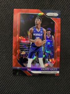 2018-19 Panini Prizm Harry Giles Red Cracked Ice Refractor #201 Kings