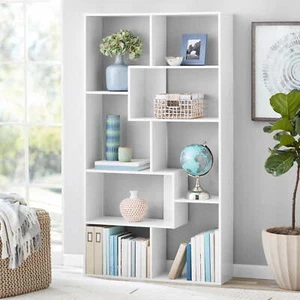 Modern 8-Cube Bookcase, White - Picture 1 of 5