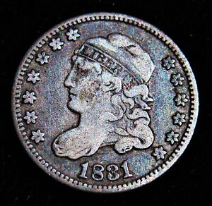 1831 Silver Half Dime 5 Cents.