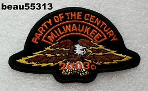 ⭐2003 MILWAUKEE "PARTY OF THE CENTURY" MADE FOR HARLEY 100th VEST PATCH - Picture 1 of 1