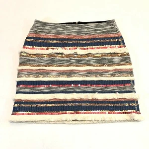 Anthropologie ERINE BEADED MINI SKIRT A-line by Moulinette Soeurs US Size 0 - Picture 1 of 10