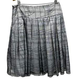 NWT Adrianna Papell Evening Essentials Women's Skirt Black Lined Tole Size 12 - Picture 1 of 13