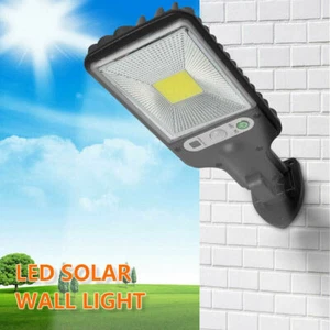 600W Solar Sensor LED Light 30COB Power Wall Lamp Outdoor Garden Pathway Street - Picture 1 of 16