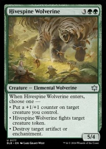 Hivespine Wolverine (177) Bloomburrow BLB MTG Magic - Imagen 1 de 1