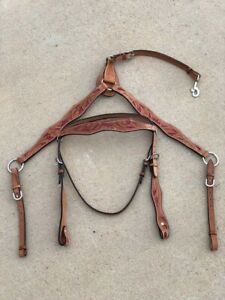 Horse Show Saddle Tack Wildrace Bridle Western Leather Headstall Breast Collar