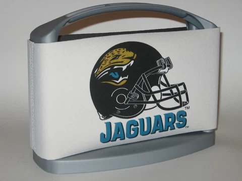 Jacksonville Jaguars 'Cool Six' Team Logo 6 Pack Can Cooler with Freezer Pack Cover