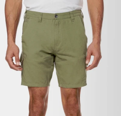 Buffalo Jeans Havane Cotton/Linen Shorts Army Green NWT $79 - Image 1 of 3