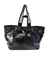 Isabel Marant Womens Black Leather Double Strap Shoulder Tote Bag Handbag