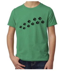 Paw Print Shirt, Dog Shirts for Humans, Youth Graphic T-shirts - Picture 1 of 7