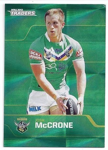 2013 NRL Traders Parallel PS31 Josh McCRONE Canberra Raiders - Picture 1 of 1