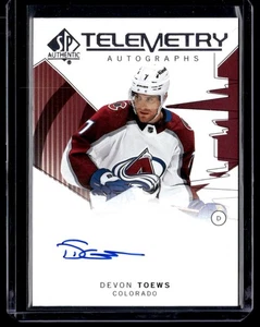 2024-25 SP Authentic - Telemetry Autographs T-DT Devon Toews, Colorado Avalanche - Picture 1 of 2