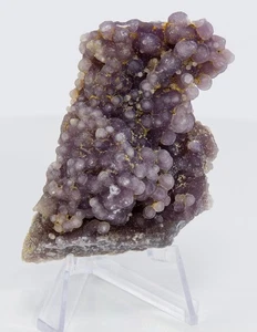 Grape Agate Crystal Natural Purple Chalcedony Cluster Decor 85g 79mm H1985 - Picture 1 of 12