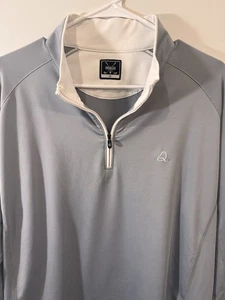 Deolax Sweater Herren Extra Large grau Golf Quarter Zip Pullover Performance - Bild 1 von 8