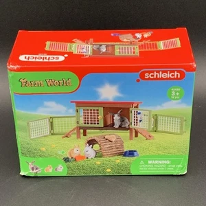 Schleich Rabbit Hutch 42420 Farm World New Sealed Distressed Box - Picture 1 of 6