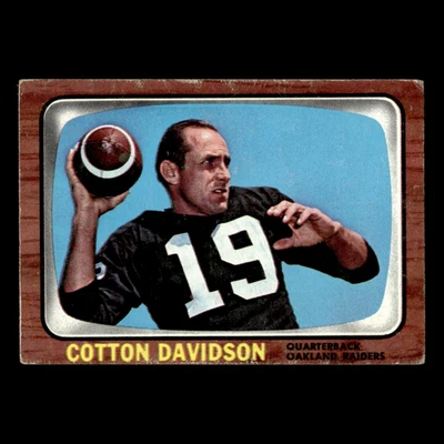 Cotton Davidson #109 1966 Topps Oakland Raiders Football Card NFL EX - Image 1 of 3