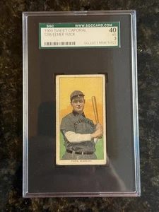 Sweet Caporal T206 1909 Elmer Flick SGC 3 HOF Cleveland Naps - Imagen 1 de 4