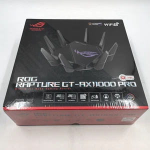 ASUS ROG Rapture GT-AX11000 Pro Tri-Band WiFi 6 Mesh Multi-Gig Gaming Router - Picture 1 of 7