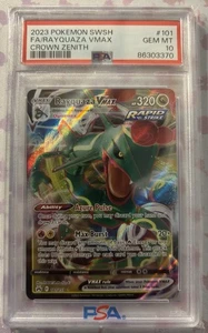 Rayquaza VMAX 101/159 PSA 10 Gem Mint 2023 Pokemon Sword & Shield Crown Zenith - Picture 1 of 2