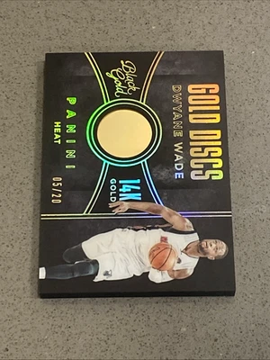 2015 discos de oro negro/20 Dwyane Wade #5 ¡Juego completo roto! CASE HIT raro Foto 1 de 2