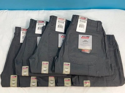 Dickies Mens Duck Carpenter Relaxed Fit Grey Pants - Size-32x32 - LOT OF 8 - Image 1 of 4