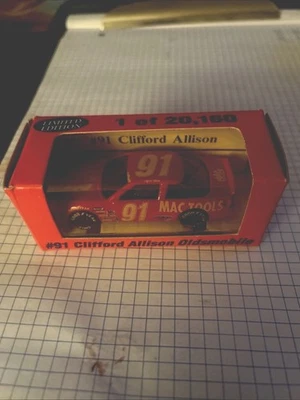 RCCA NASCAR 1/64 diecast #91 Mac Tools Clifford Allison 1993 Oldsmobile NIP L/E - Image 1 of 3